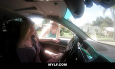 MYLF - Cute Teen Seduces A Big Tits Milf And Scissor Fucks Her