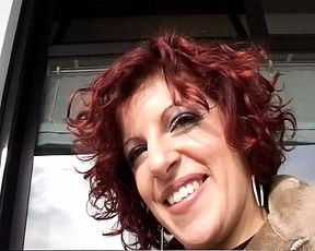Italian redhead needs two cocks to be happy to control