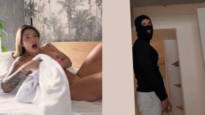 The big ass Salome Gil gets fucked by a muscular stranger while she is alone at home.