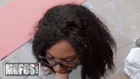 MOFOS - Tina Fire Masturbates In Public And Invites Jordi To Fuck And Fill Her Tight Ass