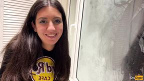 A Cute Girl at a Party Suggested Sex on the Balcony While Her Boyfriend Wasnt Looking.