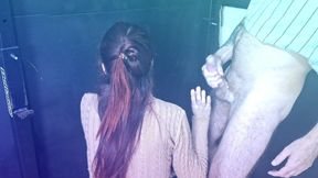 Husband Takes Wife to a Gloryhole for the First Time to Suck and Fuck with Strangers!