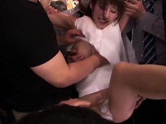 Shy Japanese Teen Fucked On The Public Bus