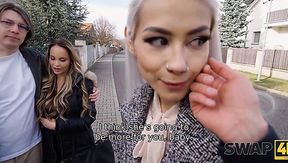 two street whores need money ,they go with a tricky horney perv whose balls a are full of sperm.