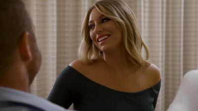 Depraved blonde Kayley Gunner polishes cock and then rides it