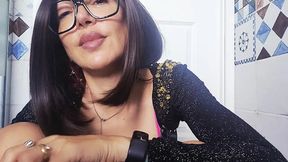 After the deepthroat with a lot of spit &mdash;  I pour pee on myself