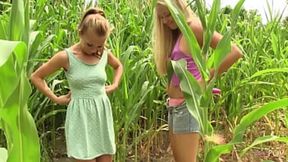 Teen lesbians explore their desires &mdash;  pleasuring each other with tongues and toys until they climax&#x1F680; together