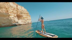 ever saw a girl fucking a stand- up- paddle- board in the ocean?