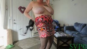 Big Saggy Tit Granny Puts on a Cam Show