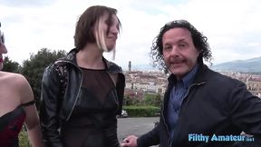 Sissy and Maestrina DP anal and cum swallowing