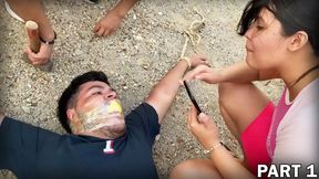 Chubby Boy Owned by His Psycho Ex-Girlfriend and Her Henchman – Part 1