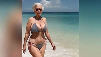 Granny's Golden Goose gets Goosed on Gal Beach &mdash;  Talkin' Dirty like a Slurpin' Siren