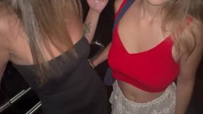 Three lovers escalate passion in elevator's confined space